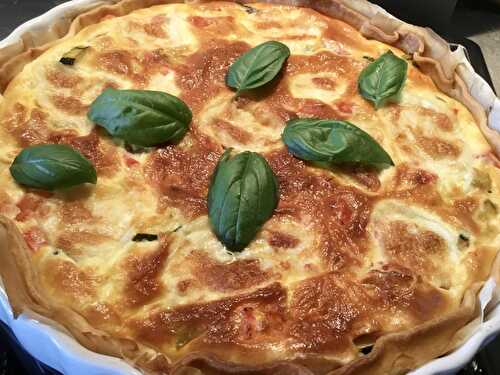 Quiche courgettes, tomates, mozzarella - Cuisiner à ma façon