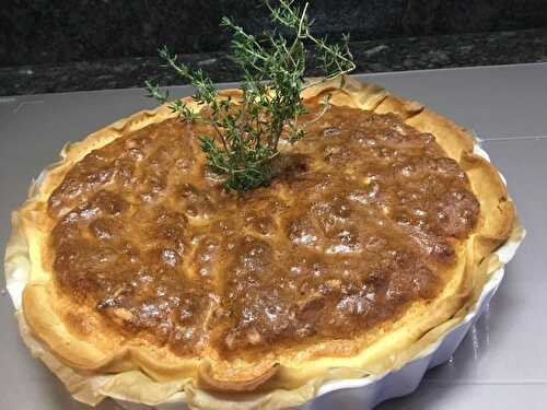 Quiche soufflée au Sainte Maure - Cuisiner à ma façon