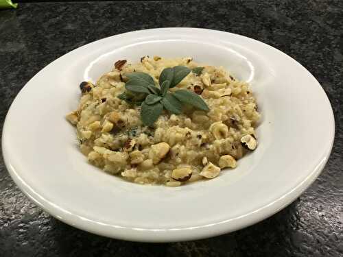 Risotto de chou-fleur, sauge et noisettes  - Cuisiner à ma façon