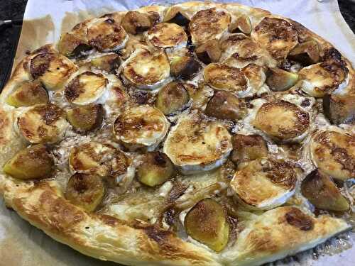 Tarte fine à la figue, chèvre et miel - Cuisiner à ma façon