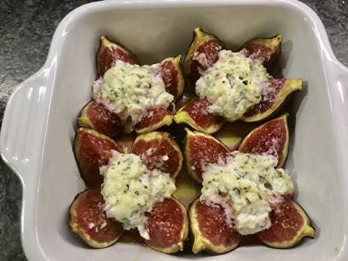 Figues fourrées au chèvre frais - Cuisiner à ma façon