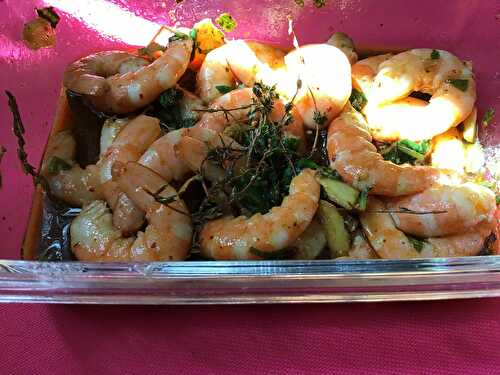 1💚0💙💜BOUQUET DE CREVETTES MARINÉES (de Mymie)