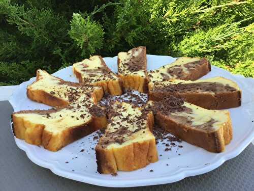 2💚💙💜GÂTEAU MARBRÉ TROP BON (revisité)