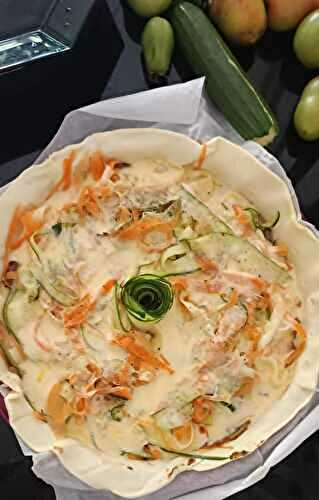 QUICHE AUX LAMELLES DE LÉGUMES