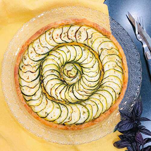 TARTE FINE AUX COURGETTES SANS GLUTEN