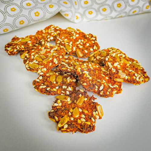 Crackers de Carottes aux graines sans gluten