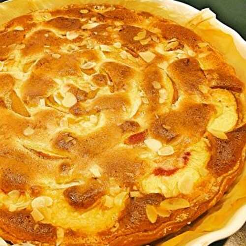 Tarte Amandine aux Pêches sans gluten