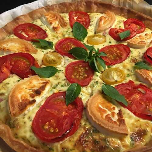 Tarte Tomates Jambon Chèvre sans gluten