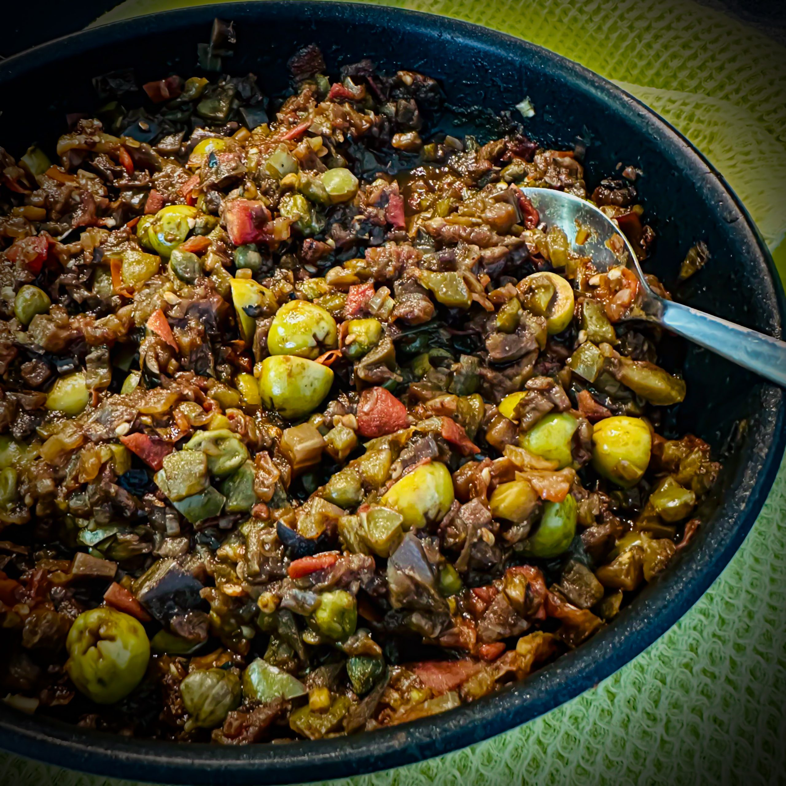 Caponata sicilienne sans gluten