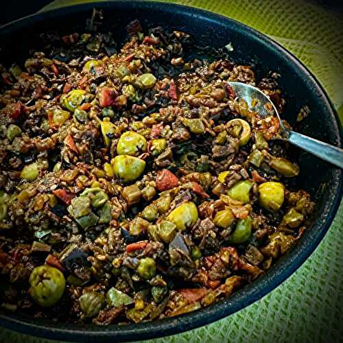 Caponata sicilienne sans gluten