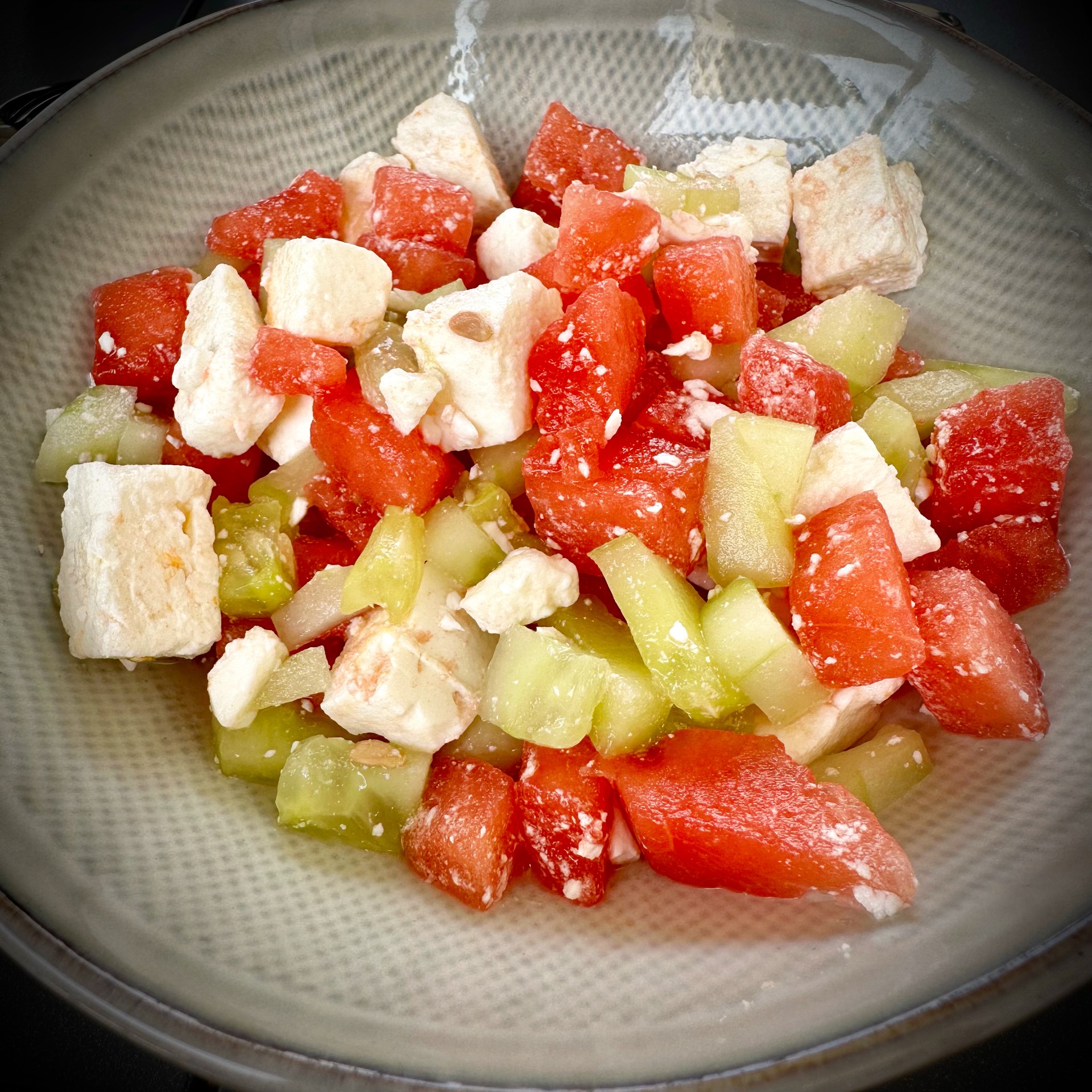 Salade Pastèque Concombre Feta