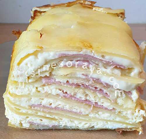 Cake pommes de terre façon raclette