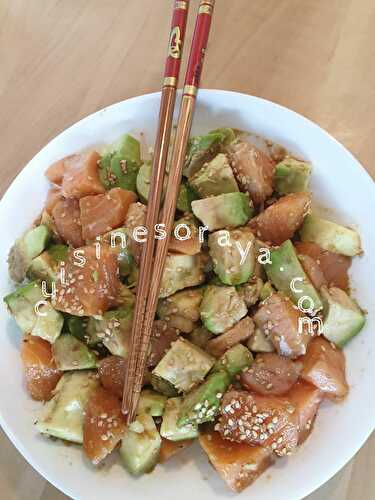 Chirashi saumon avocat