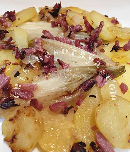 Endives aux lardons et pommes de terre