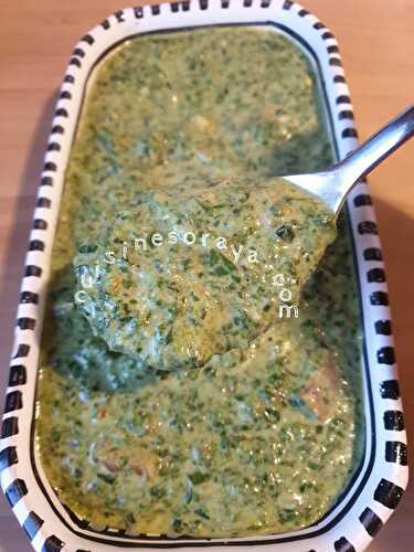 Epinards à l'indienne - Palak Paneer