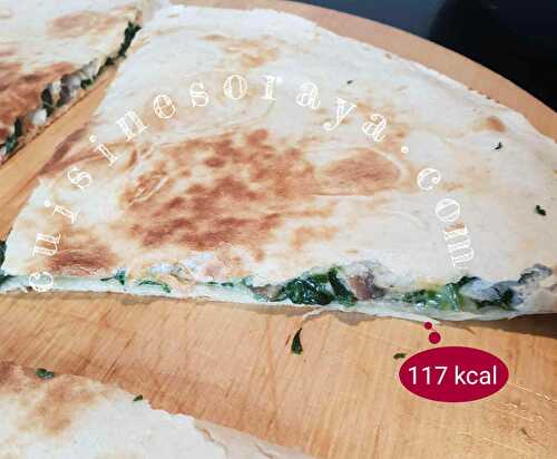 Galette aux épinards, champignons et fromage