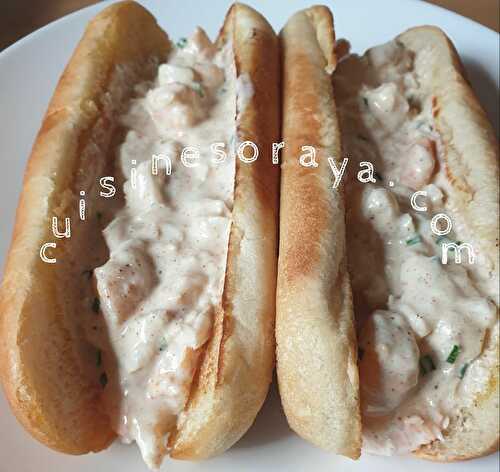Hot-dog à la crème de poisson - cuisinesoraya.com