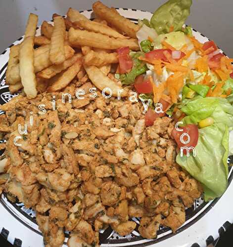Kebab poulet maison