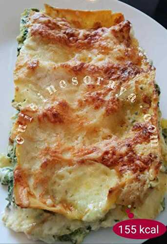 Lasagne épinards chèvre et poulet