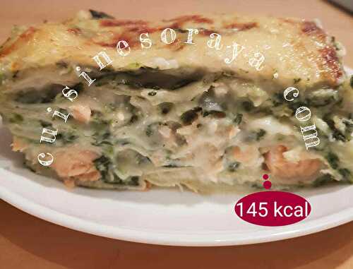 Lasagnes saumon épinards et chèvre