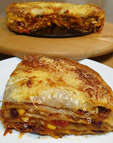 Lasagnes tortillas mexicaines