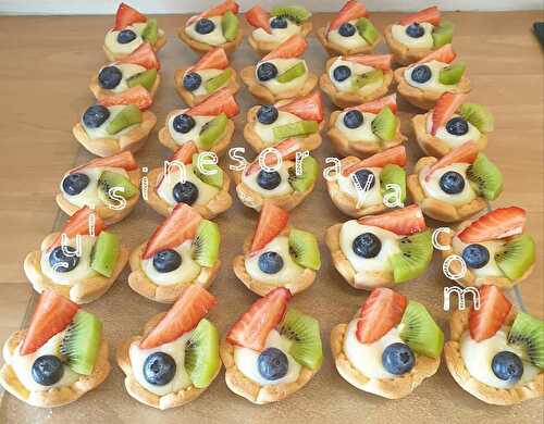 Mini tartelettes aux fruits sans beurre