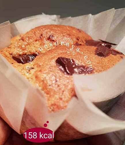 Muffins aux pépites de chocolat + Tuto fabriquer des caissettes muffins - cuisinesoraya.com