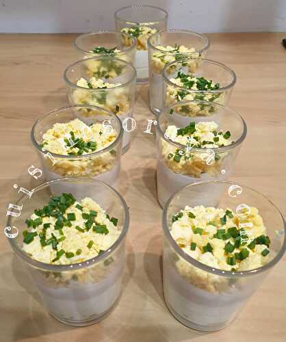 Oeufs mimosa en verrine