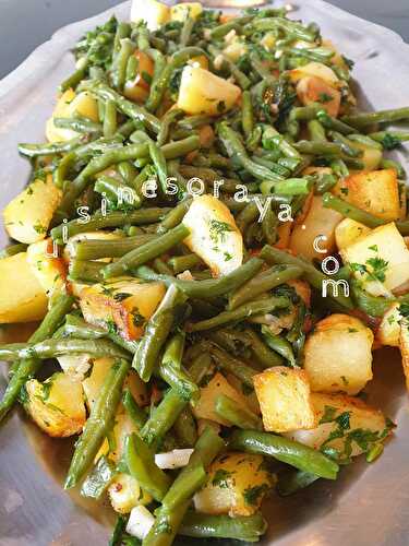 Poêlée d'haricots verts et pommes de terre