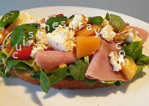 Tartine Healthy dinde, feta et basilic