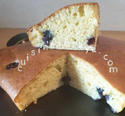 Gâteau au yaourt et myrtilles - cuisinesoraya.com