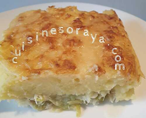 Parmentier de poisson et poireaux