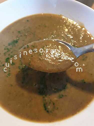 Soupe de lentilles verte