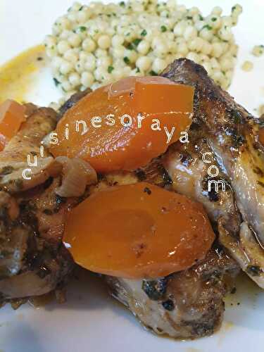 Tajine d'ailes de poulet et carotte en sauce - cuisinesoraya.com
