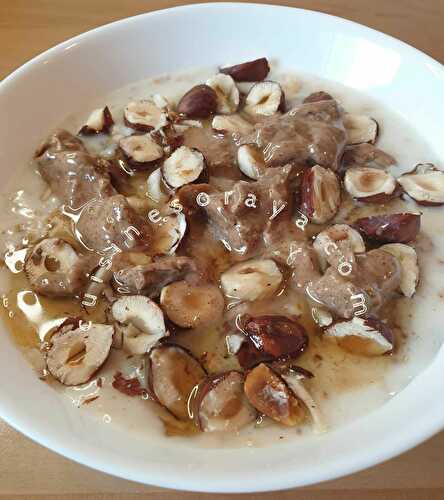 Porridge aux noisettes