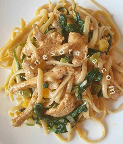 Linguine au poulet façon toscane