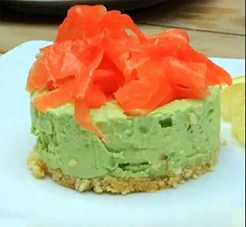 Cheesecake avocat et saumon