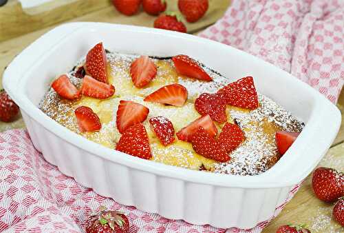Clafoutis aux fraises   - Dessert -