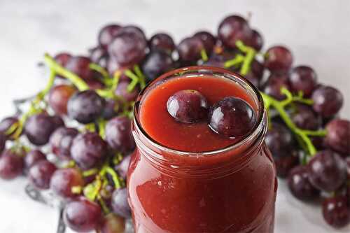 Confiture aux raisins rouges