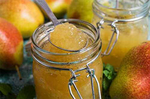 Confiture de poires au gingembre