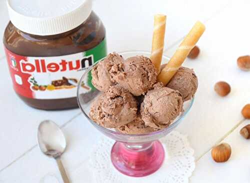 Crème glacée au nutella