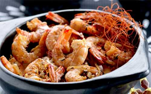 Crevettes au safran saveur d’orange