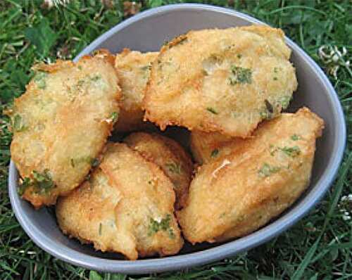 Croquettes de morue et courgettes -