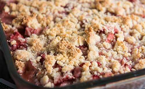 Crumble aux fraises avec Thermomix - Dessert avec Thermomix