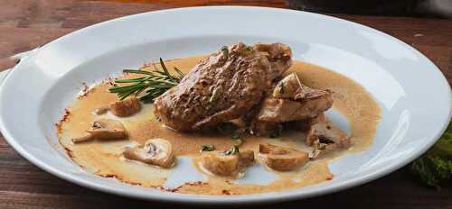 Escalopes de veau aux champignons