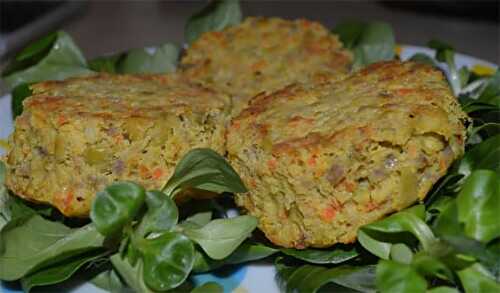 Flans de légumes aux lardons