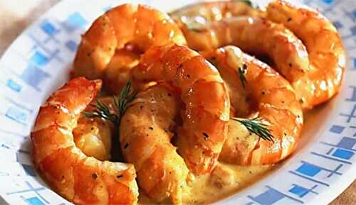 Gambas à la sauce au whisky