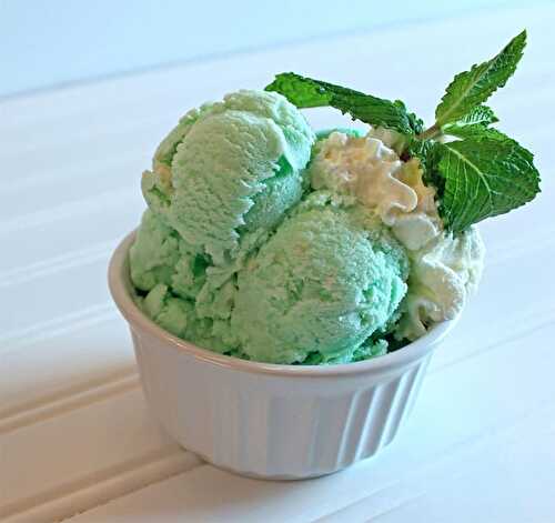 Glace à la menthe