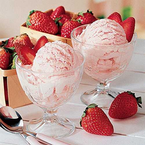 Glace aux fraises Light