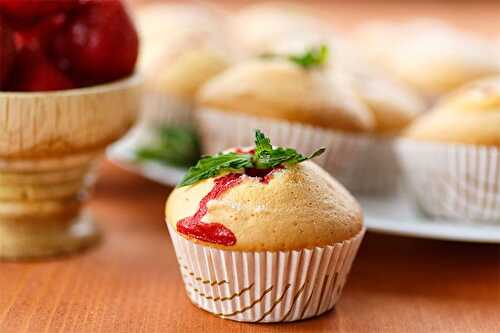 Muffins cœur confiture